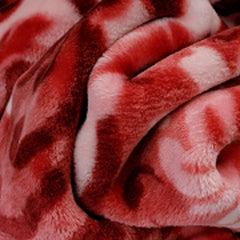 Mink Blanket - Silk Road | Garnet/Rose Pink