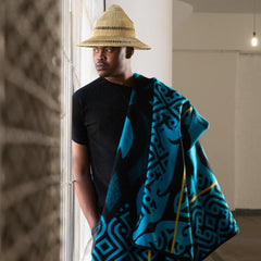 Young Basotho Designers - Majabajaba | Black/Peacock/Gold