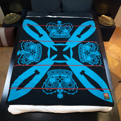 Woollen Basotho - Victoria England - Crown | Black/Peacock/Scarlet