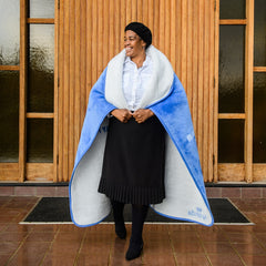 Church Blankets - Blessed Mother | Marina/Natural