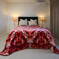 Mink Blanket - Silk Road | Garnet/Rose Pink