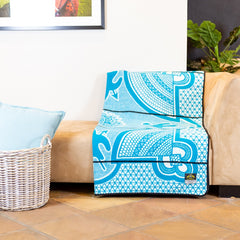 Woollen Basotho - Kharetsa - Aloe | Peacock/Natural/Black