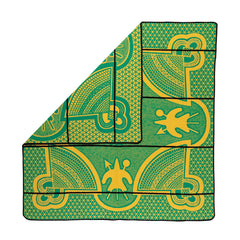 Woollen Basotho - Kharetsa - Aloe | Emerald/Gold/Black