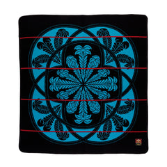 Woollen Basotho - Victoria England - Crest | Black/Peacock/Scarlet
