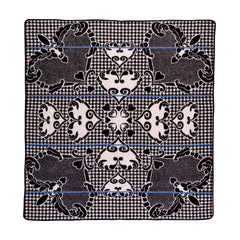 Woollen Basotho - Motlatsi - Khosana | Black/Natural/Cobalt