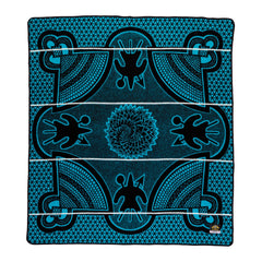 Woollen Basotho - Kharetsa - Aloe | Black/Peacock/Natural