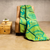 Woollen Basotho - Kharetsa - Aloe | Emerald/Gold/Black