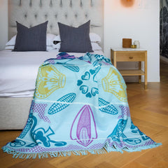 Basotho Throw | Light Aqua/Kingfisher