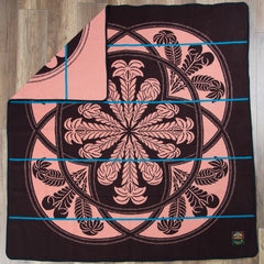 Woollen Basotho - Victoria England - Crest | Brown/Salmon/Peacock