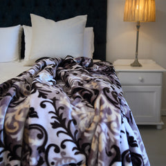 Mink Blanket - Silk Road | Cobblestone/Oyster Grey
