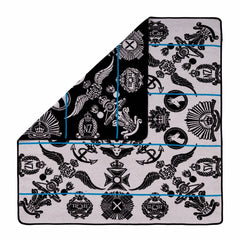 Woollen Basotho - Victoria England - Badges of the Brave | Black/Silver/Peacock
