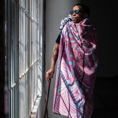 Young Basotho Designers - Manoti A Koriana | Pink/Light Aqua