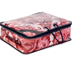 Mink Blanket - Silk Road | Garnet/Rose Pink
