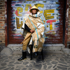 Young Basotho Designers - Likhomo | Sahara/Natural/Peacock
