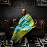 Young Basotho Designers - Litema | Peacock/Gold/Natural