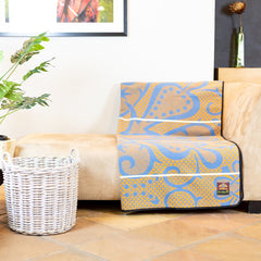 Woollen Basotho - Seanamarena - Chromatic | Cobalt/Yolk/Natural