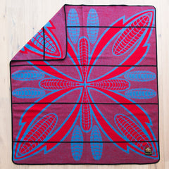 Woollen Basotho - Seanamarena - Poone | Scarlet/Cobalt/Black