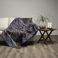 Mini Khotso Acrylic | Ntjhe Poone | Brown/Cobalt/Gold.