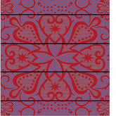 Woollen Basotho - Seanamarena - Chromatic | Scarlet/Cobalt/Black