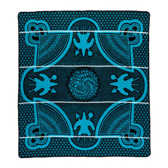 Woollen Basotho - Kharetsa - Aloe | Black/Peacock/Natural