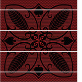 Mini Khotso Acrylic | Ntjhe Poone | Black/Scarlet/Natural.