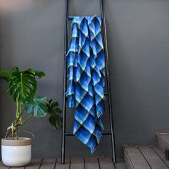 Piccolo Shawls - Botswana Blue / Royal Turquoise