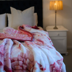 Mink Blanket - Grace | Coral Pink/Lt Pink