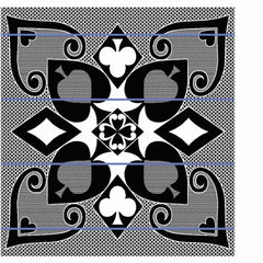 Mini Khotso Acrylic | Cards | Black/Natural/Cobalt