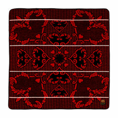 Woollen Basotho - Motlatsi - Khosana | Black/Scarlet/Natural
