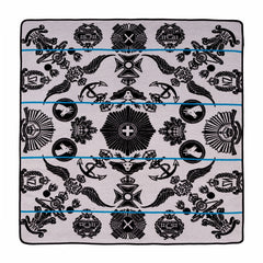 Woollen Basotho - Victoria England - Badges of the Brave | Black/Silver/Peacock