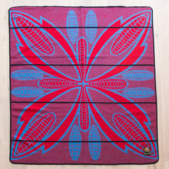 Woollen Basotho - Seanamarena - Poone | Scarlet/Cobalt/Black