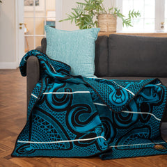 Woollen Basotho - Linare| Black/Peacock/Natural