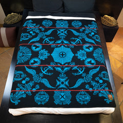 Woollen Basotho - Victoria England - Badges of the Brave | Black/Peacock/Scarlet