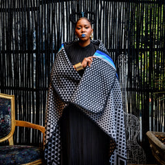 Young Basotho Designers - Kobo Ea Poloko | Black/Light Grey/Royal