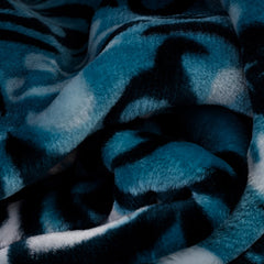Mink Blanket - Silk Road | Teal/Eggshell