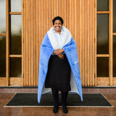 Church Blankets - Blessed Mother | Marina/Natural