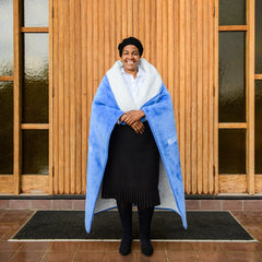 Church Blankets - Blessed Mother | Marina/Natural