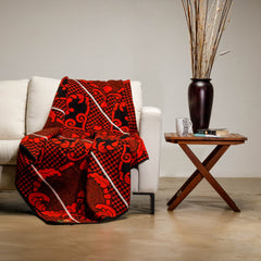Woollen Basotho - Motlatsi - Khosana | Black/Scarlet/Natural