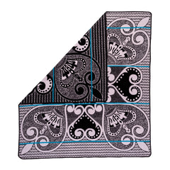 Woollen Basotho - Victoria England - Pelo Ea Morena | Black/Silver/Peacock