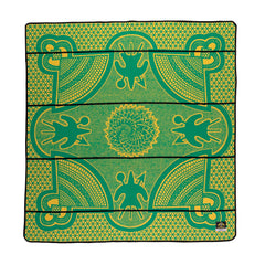 Woollen Basotho - Kharetsa - Aloe | Emerald/Gold/Black