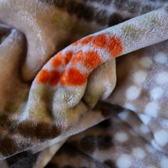 Mink Blanket - African Beads | Beige/Cobblestone