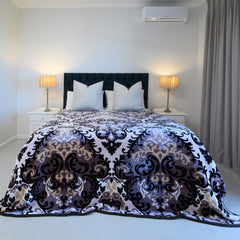 Mink Blanket - Silk Road | Cobblestone/Oyster Grey