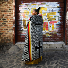 Young Basotho Designers - Kobo Ea Poloko | Black/Natural/Scarlet