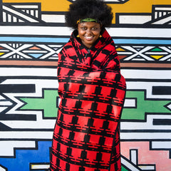 Ndebele - Ukhamba | Black/Scarlet