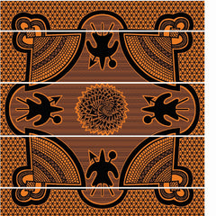 Woollen Basotho - Kharetsa - Aloe | Black/Yolk/Natural
