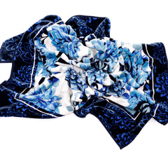 Mink Blanket - Grace | Navy/Saxe
