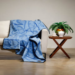 Woollen Basotho - Seanamarena - Chromatic | Cobalt/Light Powder/Royal