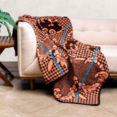 Woollen Basotho - Motlatsi - Khosana | Brown/Salmon/Peacock