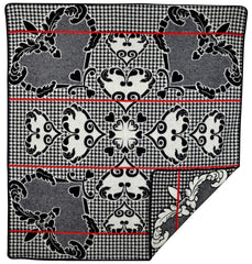Woollen Basotho - Motlatsi - Khosana | Black/Nat/Scarlet