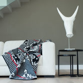 Woollen Basotho - Motlatsi - Khosana | Black/Nat/Scarlet